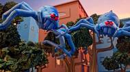 Enormní pavouci demolují Hot Wheels city, město potřebuje hrdinu, kdo by se jim postavil